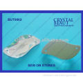 Sew on rhinestone flat back crystal BUT-0003 leaf shape